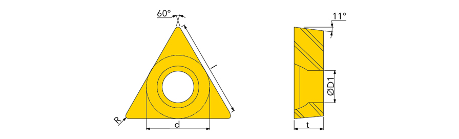 Ingersoll - TPMT 160302 FM TT8020 - Triangular inserts - ToolsUnited